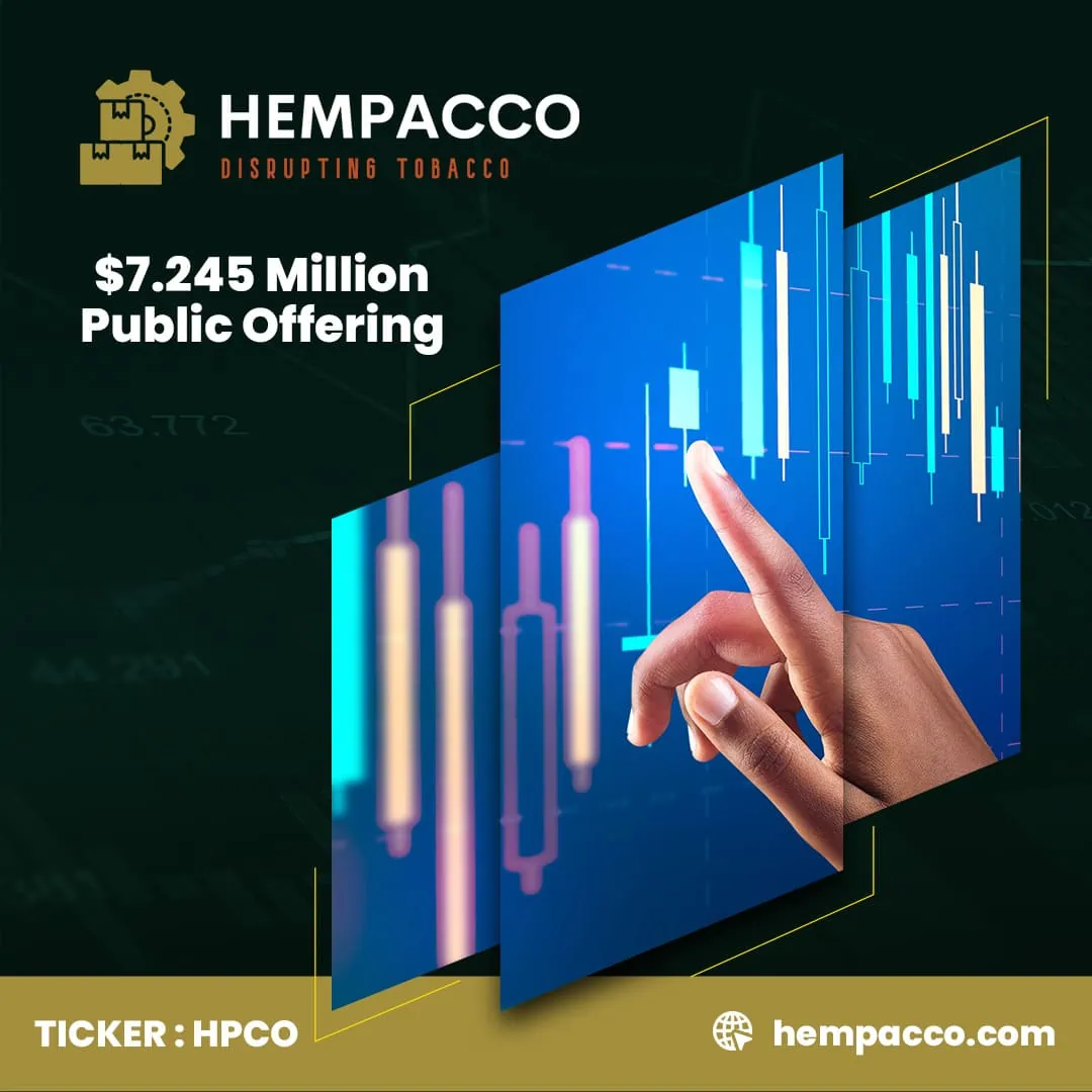 Hempacco Co., Inc. Announces Closing of Upsized $7.245 Million Public Offering Including Full Exercise of Over-Allotment Option